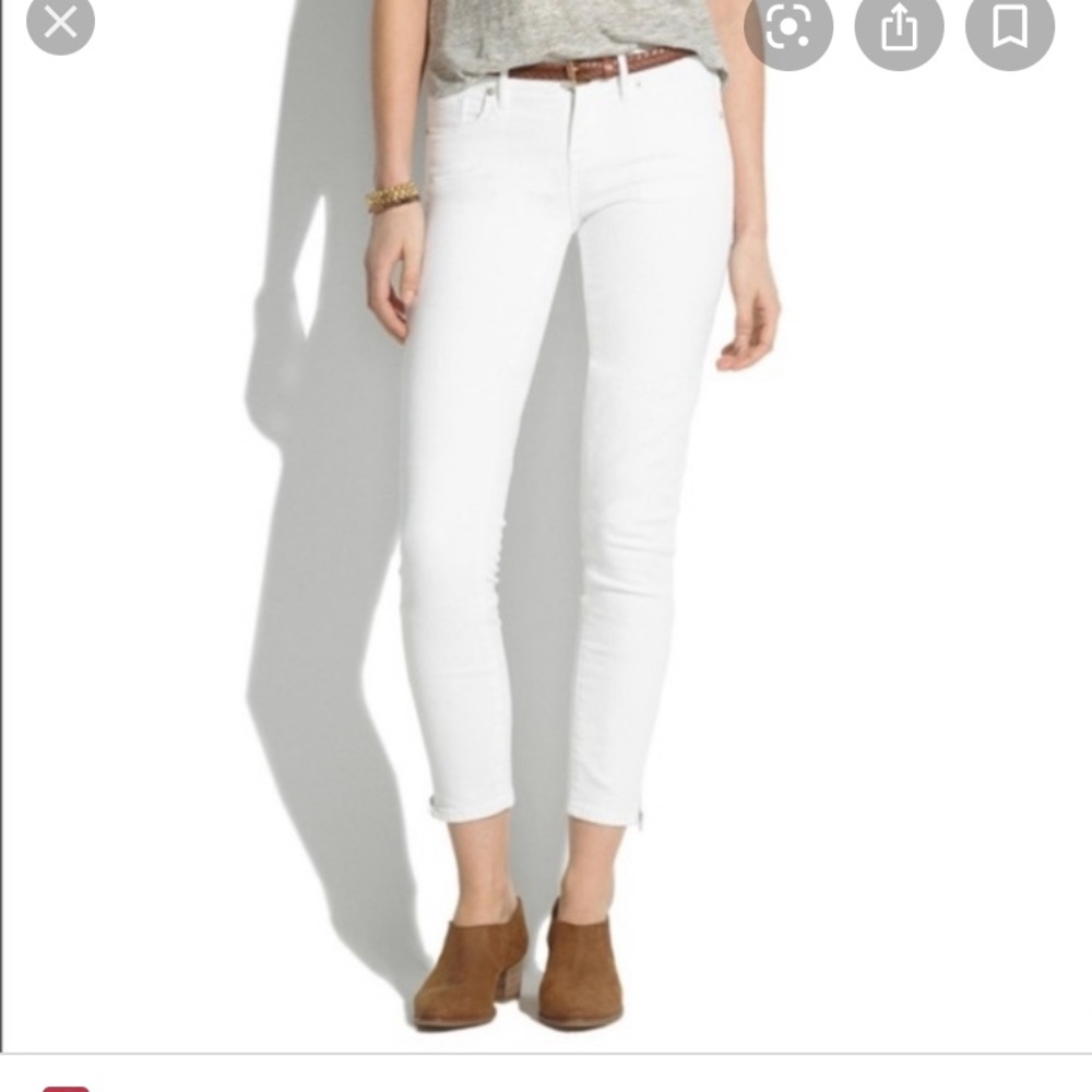 Madewell skinny skinny ankle jeans!